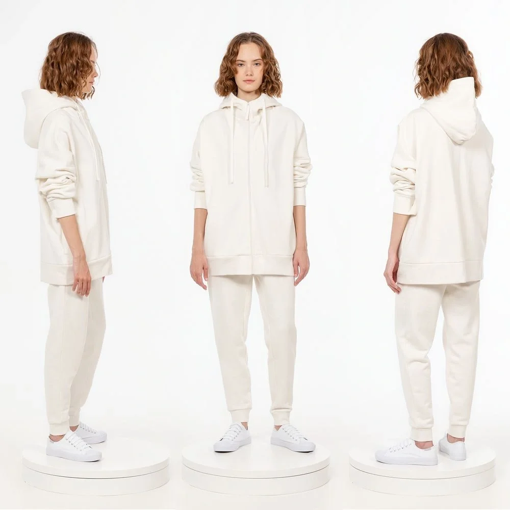 Толстовка унисекс H3, молочно-белая - фото 3