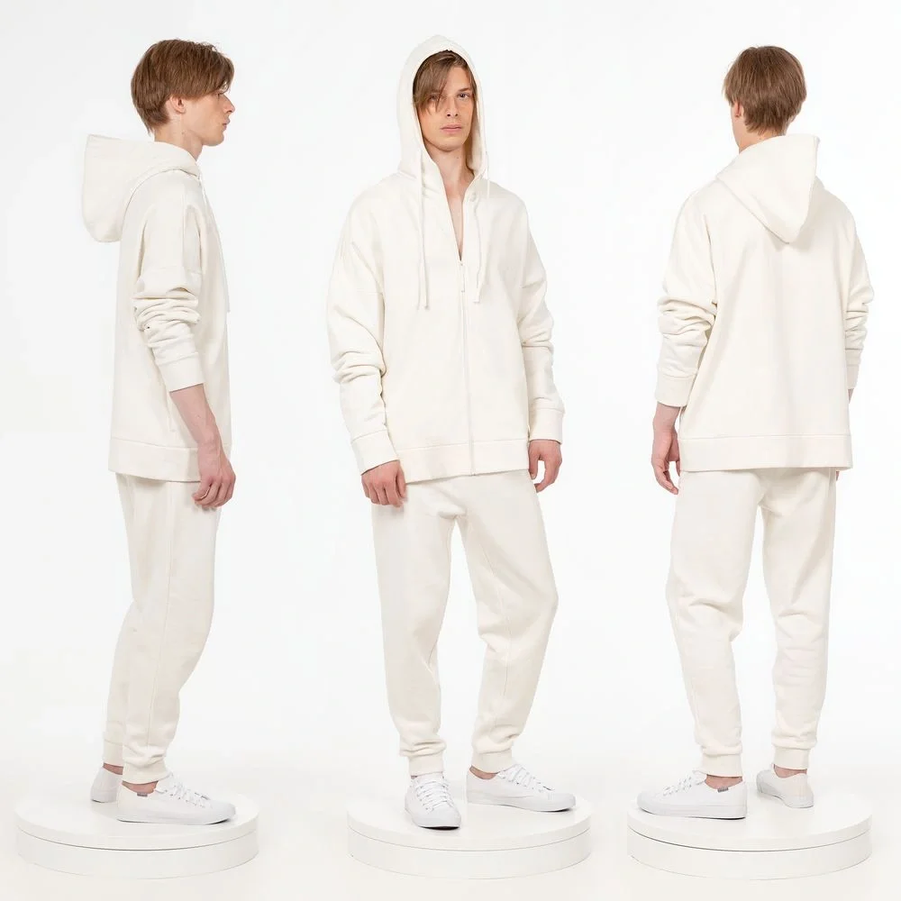 Толстовка унисекс H3, молочно-белая - фото 5