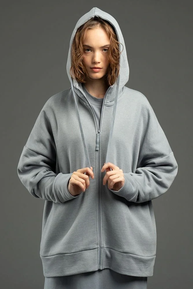Толстовка унисекс H3, серая - фото 1