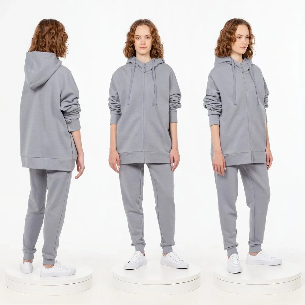 Толстовка унисекс H3, серая - фото 3