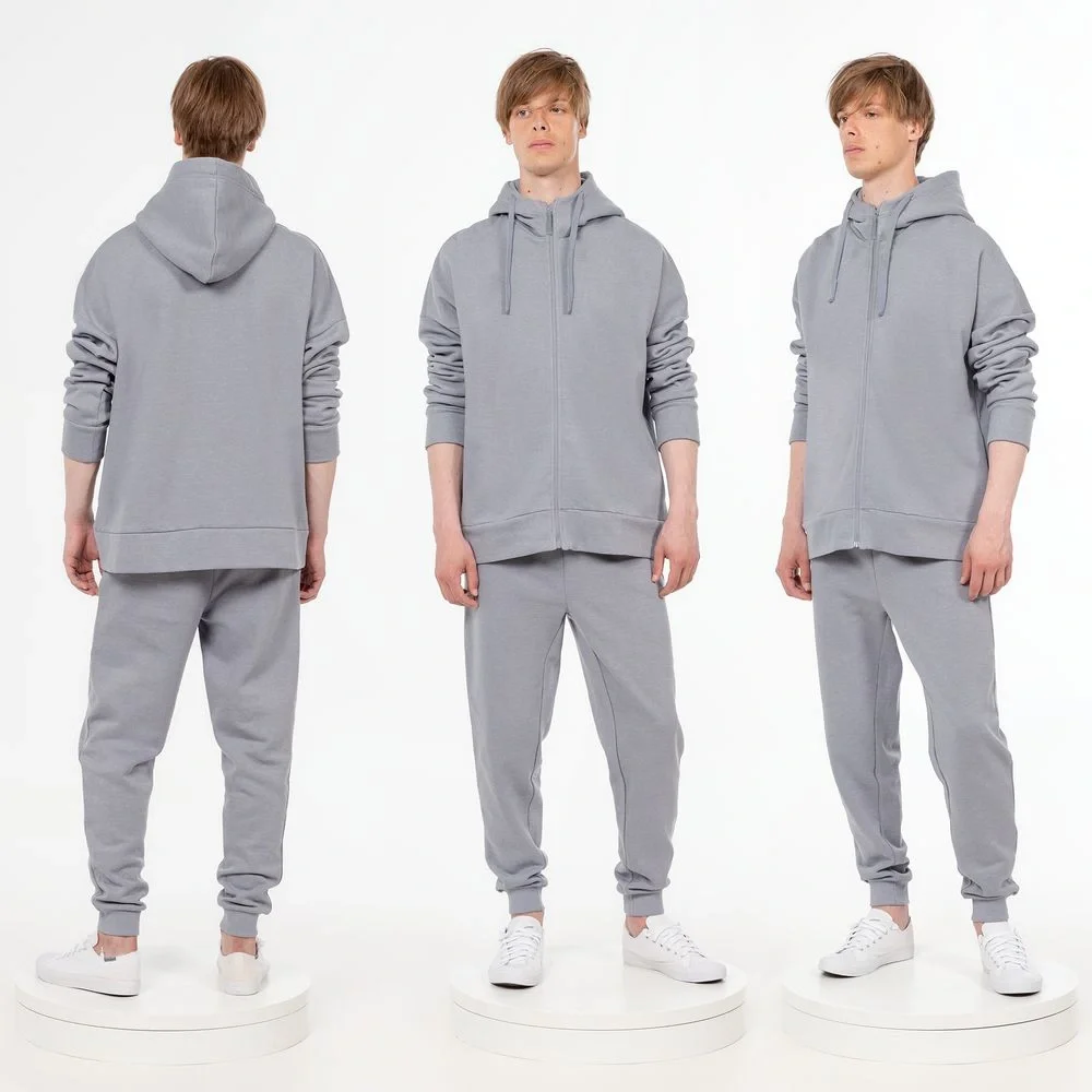 Толстовка унисекс H3, серая - фото 5