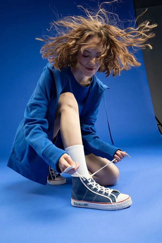 Толстовка унисекс H3, синяя - фото 2