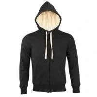 Толстовка унисекс на молнии Sherpa 280, черная - фото 1