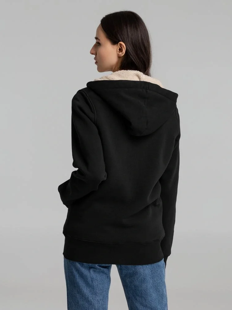 Толстовка унисекс на молнии Sherpa 280, черная - фото 15