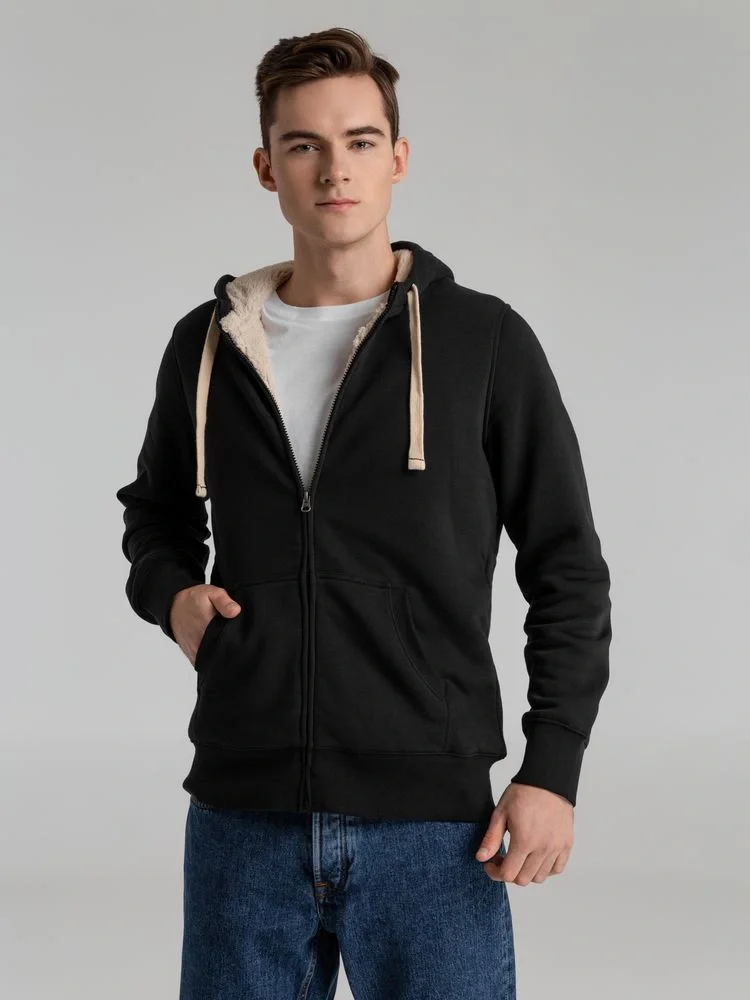 Толстовка унисекс на молнии Sherpa 280, черная - фото 17