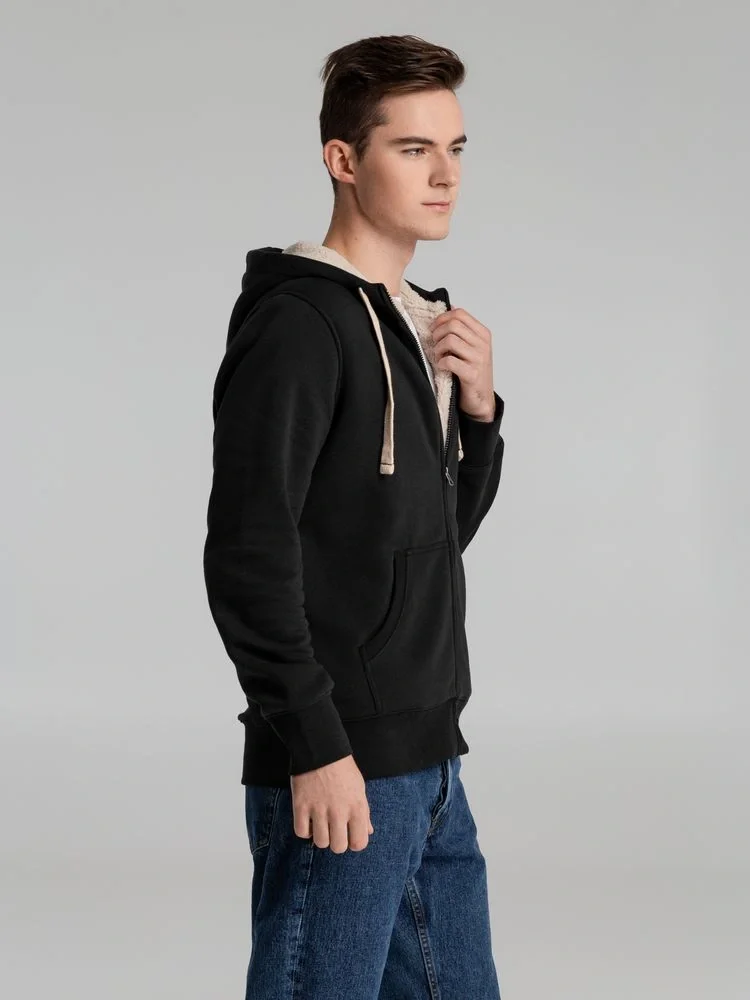 Толстовка унисекс на молнии Sherpa 280, черная - фото 18