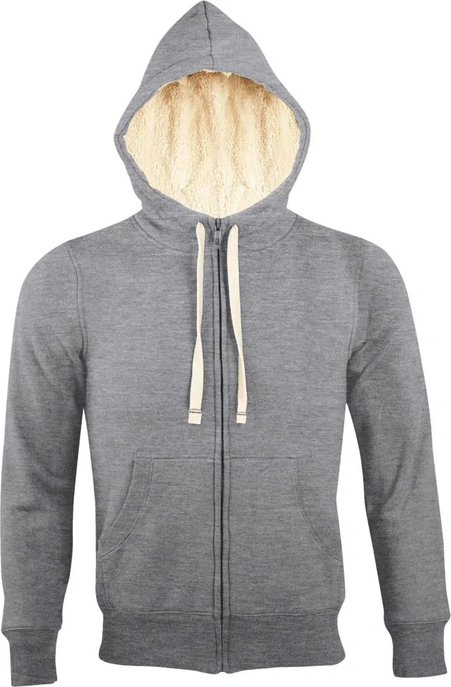 Толстовка унисекс на молнии Sherpa 280, серый меланж - фото 2