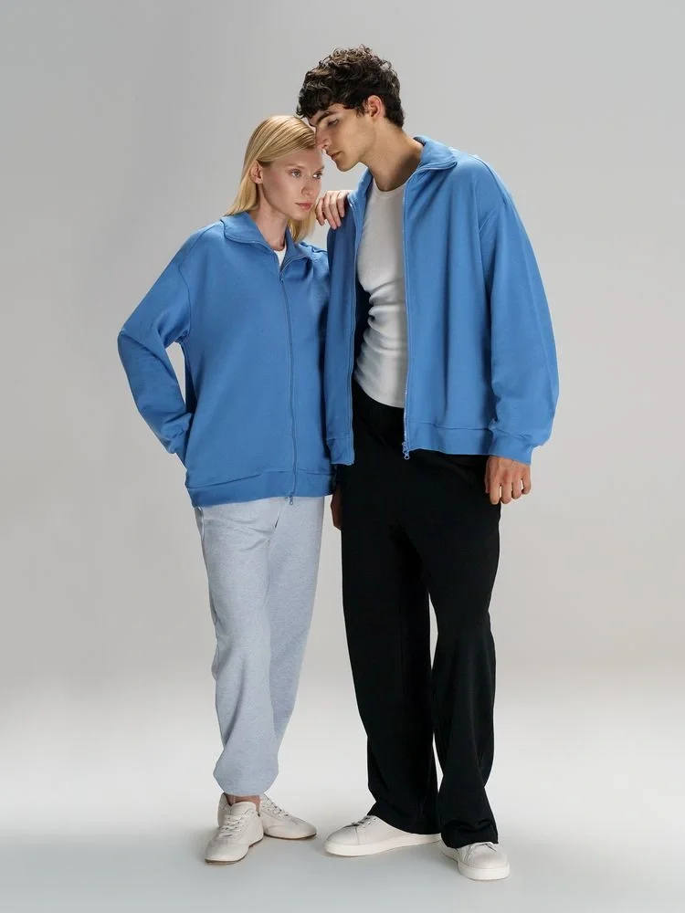 Толстовка унисекс Neofit, синяя - фото 11