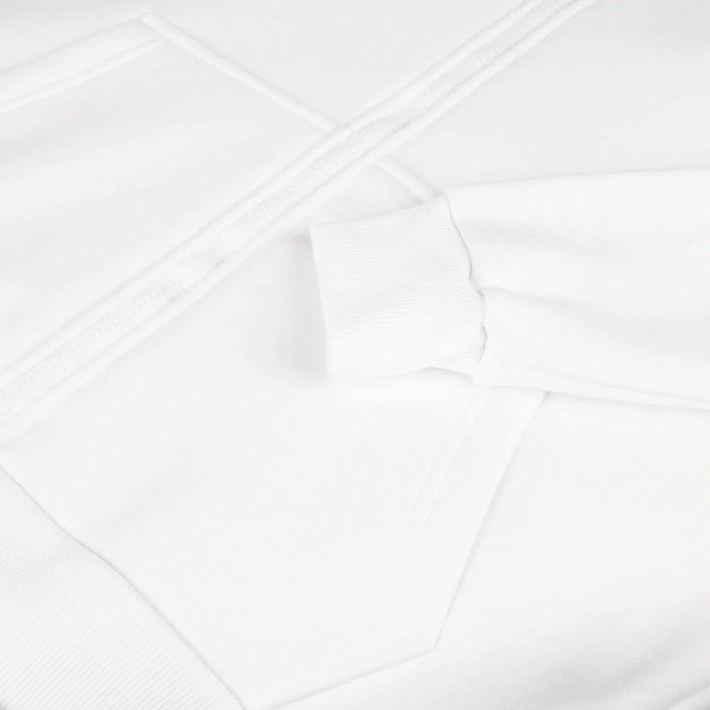 Толстовка унисекс оверсайз Zippy, белая - фото 4