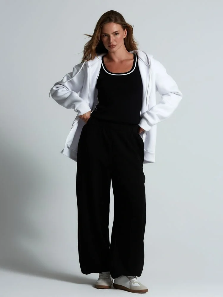 Толстовка унисекс оверсайз Zippy, белая - фото 7