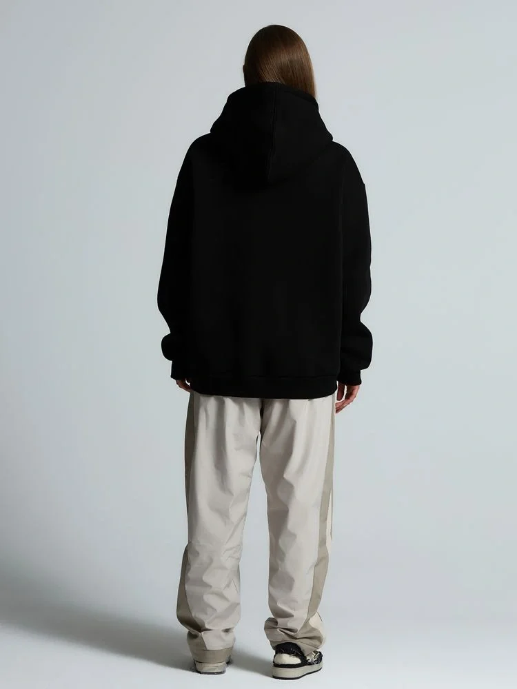 Толстовка унисекс оверсайз Zippy, черная - фото 9