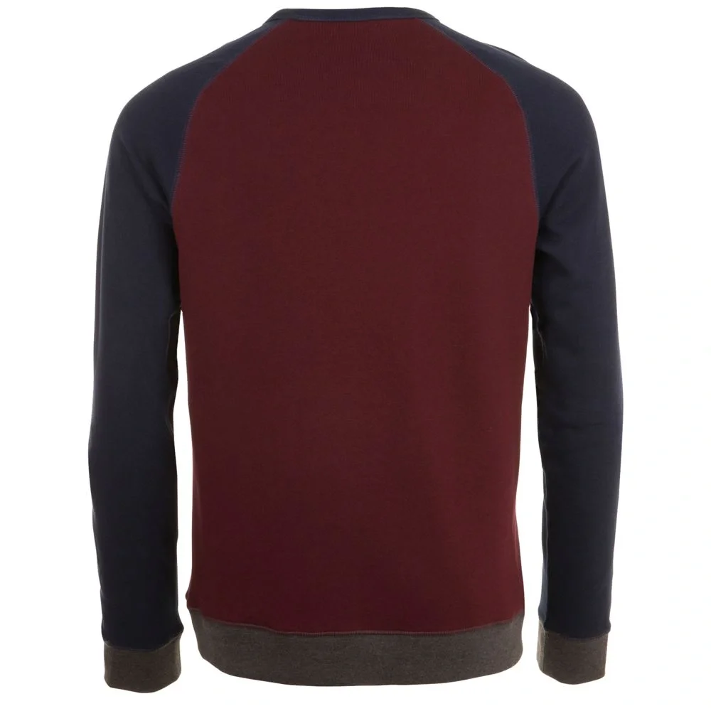 Толстовка унисекс Sandro, бордовая с темно-синим - фото 3