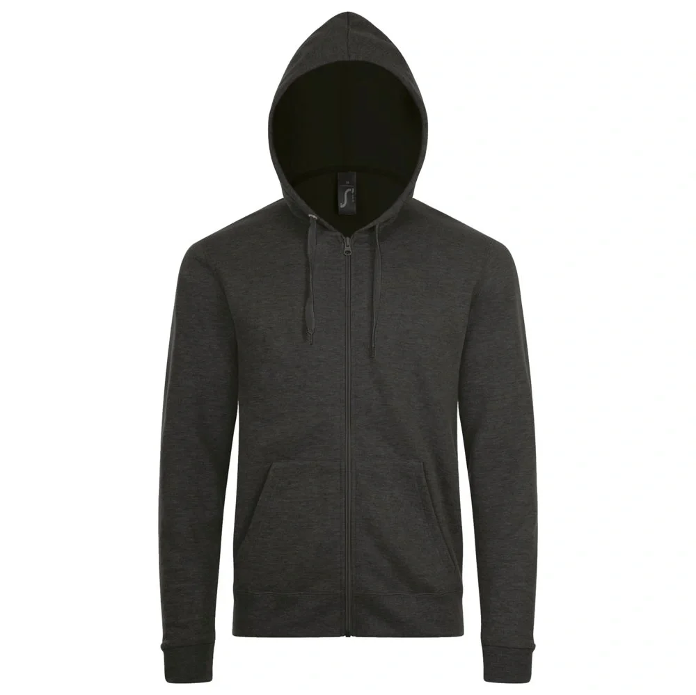 Толстовка унисекс Stone, черный меланж - фото 2