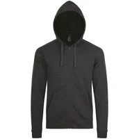 Толстовка унисекс Stone, черный меланж - фото 7