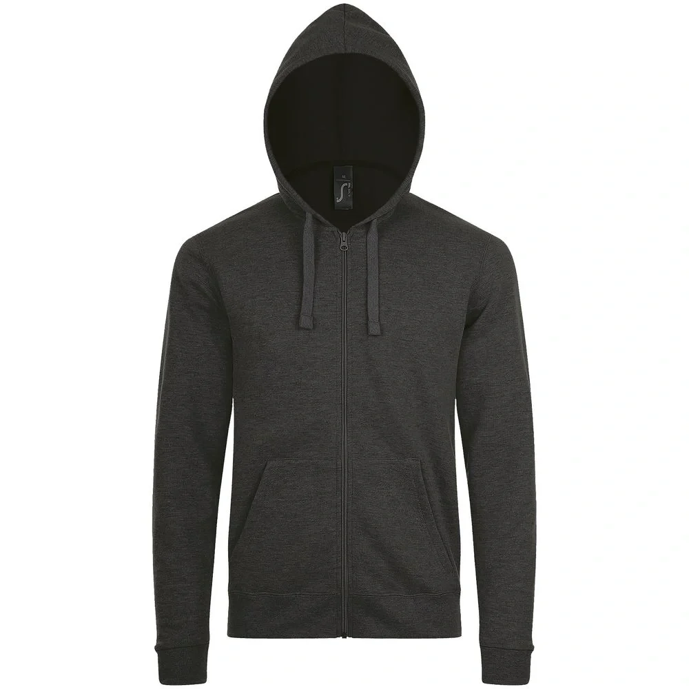 Толстовка унисекс Stone, черный меланж - фото 8