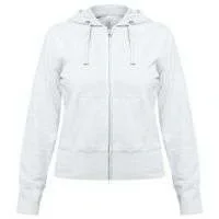 Толстовка женская Hooded Full Zip белая - фото 1