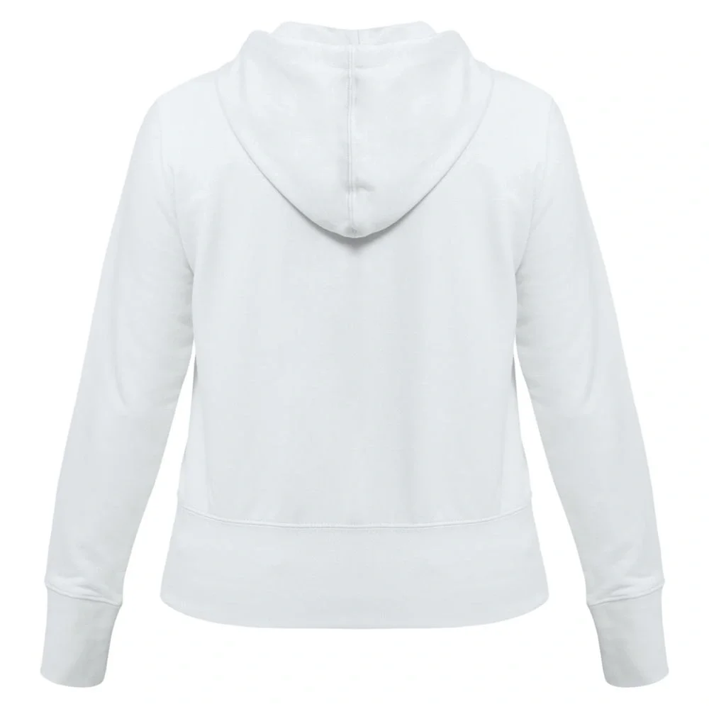 Толстовка женская Hooded Full Zip белая - фото 4