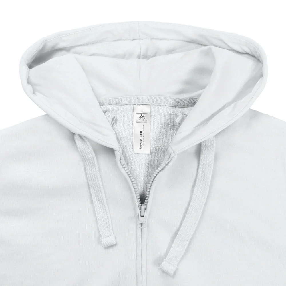 Толстовка женская Hooded Full Zip белая - фото 5