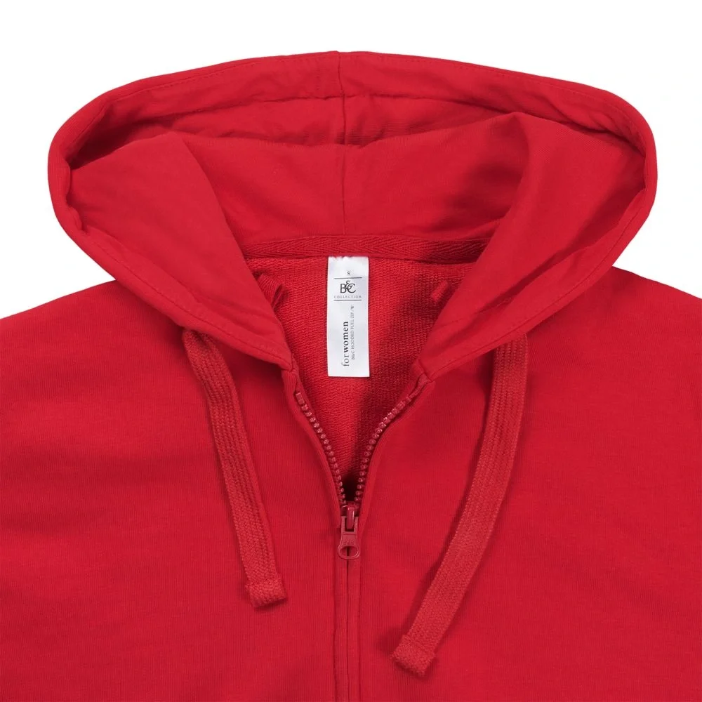 Толстовка женская Hooded Full Zip красная - фото 5