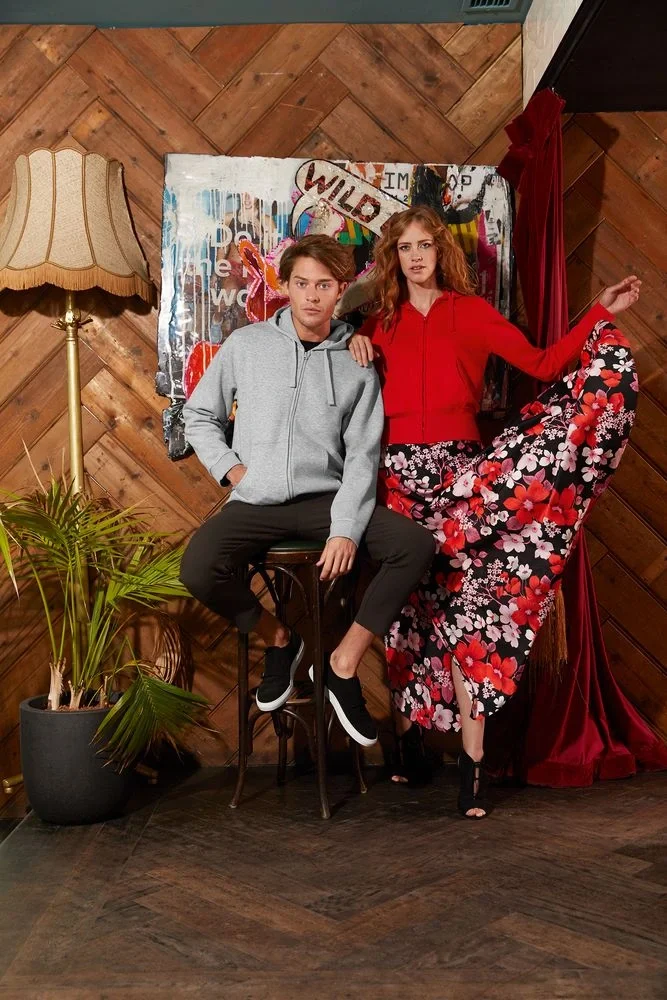 Толстовка женская Hooded Full Zip красная - фото 7