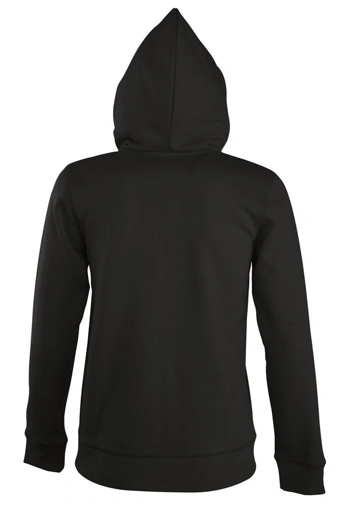 Толстовка женская на молнии с капюшоном Seven Women, черная - фото 4