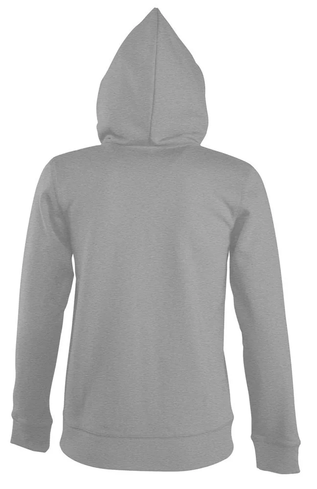 Толстовка женская на молнии с капюшоном Seven Women, серый меланж - фото 4