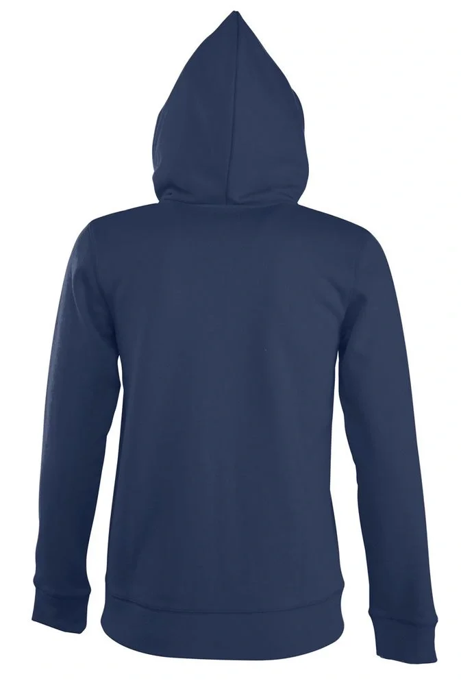 Толстовка женская на молнии с капюшоном Seven Women, темно-синяя - фото 4