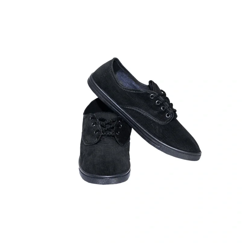 Туфли вельветовые на шнурках 1-23-1 (STEP) черные - фото 3