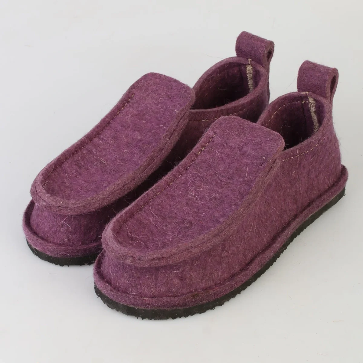 Валенки шитые мужские "Валеши-мокасины 5331" с подошвой ЭВА, сиреневый - фото 1