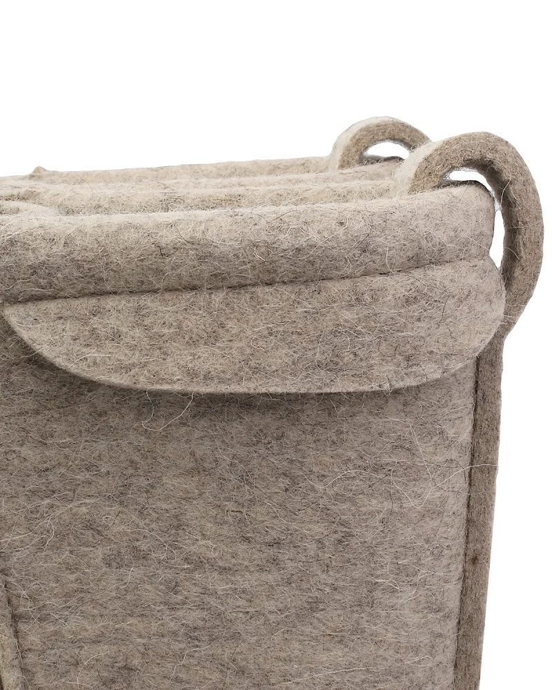 Валенки шитые "Полувалеши 2321" с подошвой ЭВА, светло-серый. - фото 2