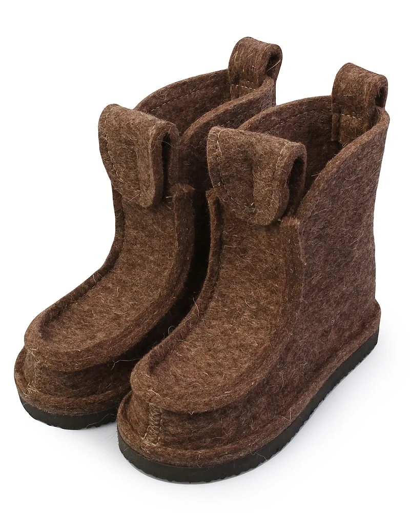 Валенки шитые "Валеши 2/4 3311" с подошвой ЭВА, серые - фото 1