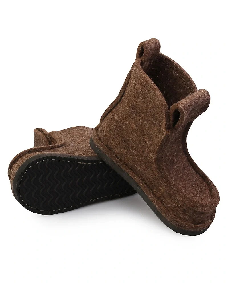 Валенки шитые "Валеши 2/4 3311" с подошвой ЭВА, серые - фото 3