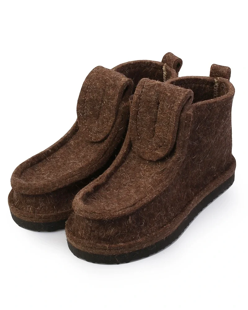 Валенки шитые "Валеши укороченные 4311" с подошвой ЭВА, серый - фото 1