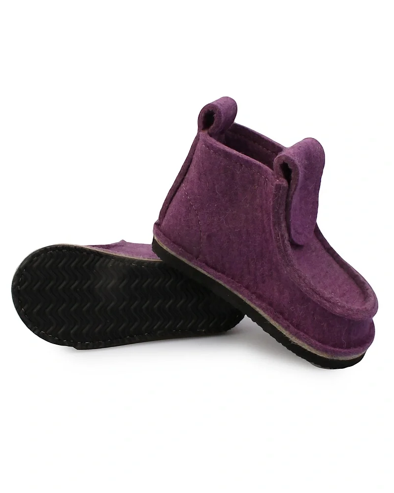 Валенки шитые "Валеши укороченные 4331" с подошвой ЭВА, сиреневый - фото 3