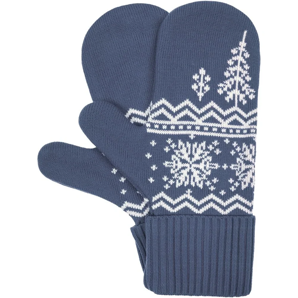 Варежки Elnik, серые с молочно-белым - фото 1