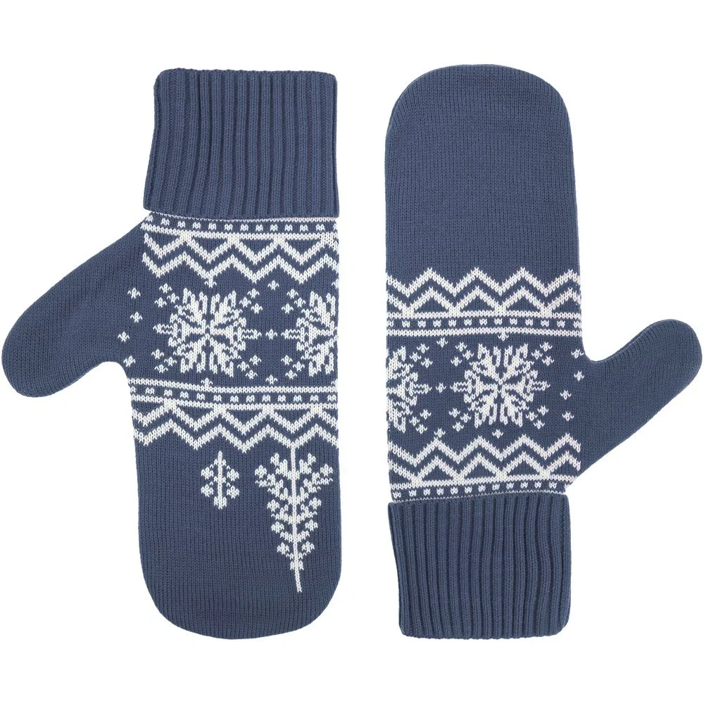 Варежки Elnik, серые с молочно-белым - фото 2