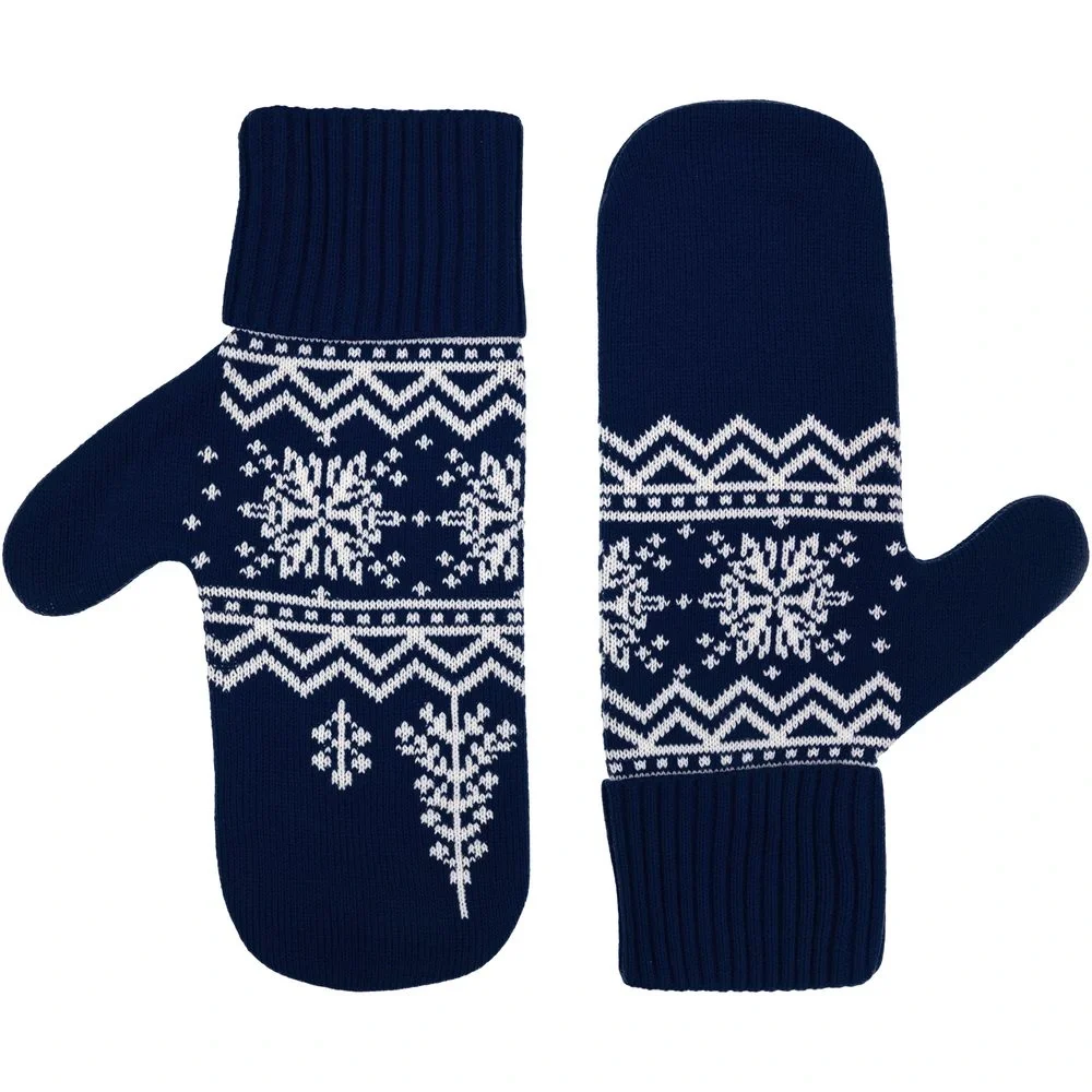 Варежки Elnik, синие с молочно-белым - фото 2