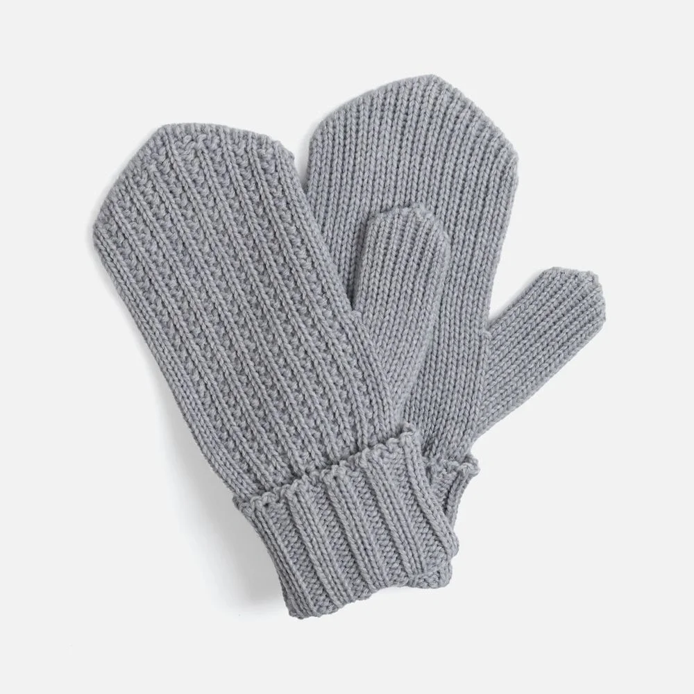 Варежки Nordkyn, светло-серый меланж