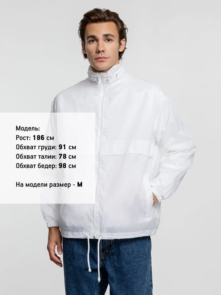 Ветровка из нейлона Surf 210, белая - фото 14