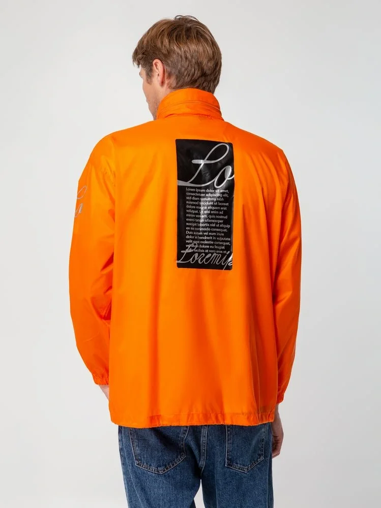 Ветровка из нейлона Surf 210, оранжевая - фото 15