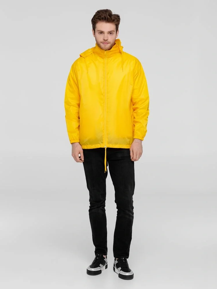 Ветровка унисекс Shift, желтая - фото 11