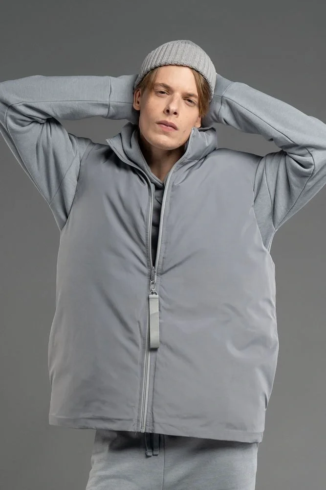 Жилет двусторонний V2, серый - фото 12