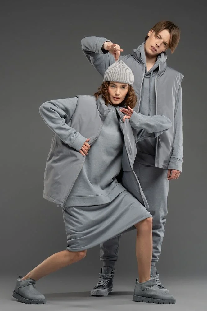 Жилет двусторонний V2, серый - фото 14