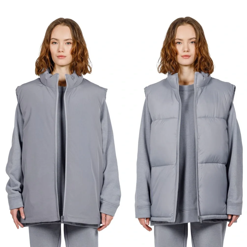 Жилет двусторонний V2, серый - фото 20