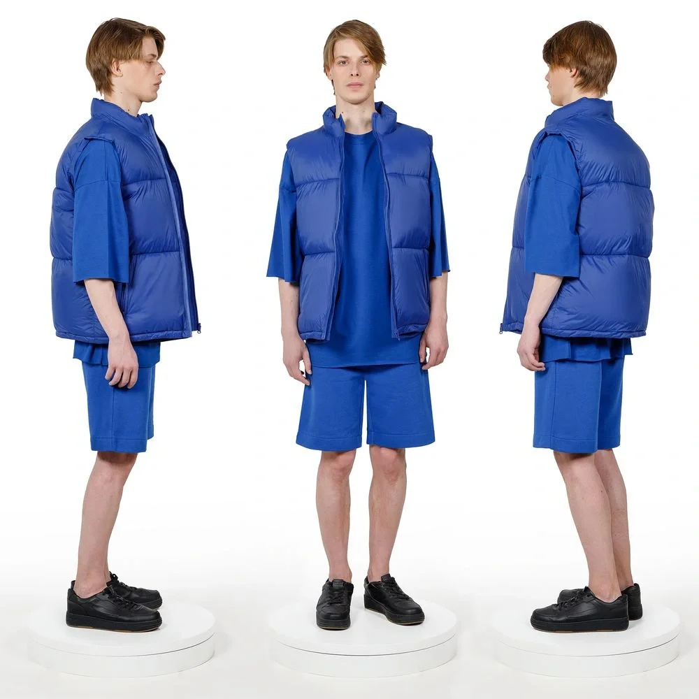 Жилет двусторонний V2, синий - фото 4