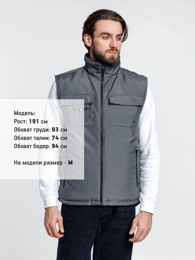 Жилет мужской Stockholm, серый - фото 5