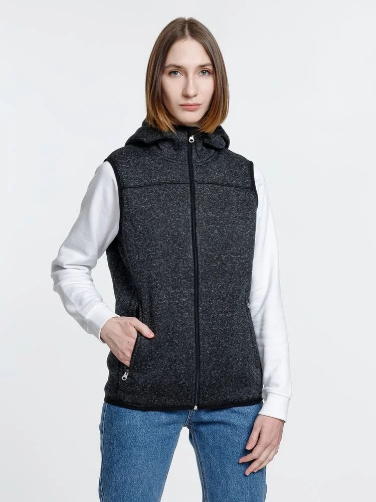 Жилет с капюшоном унисекс Gotland, черный - фото 7