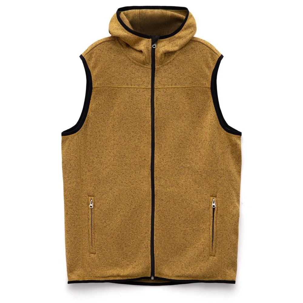 Жилет с капюшоном унисекс Gotland, горчичный - фото 1