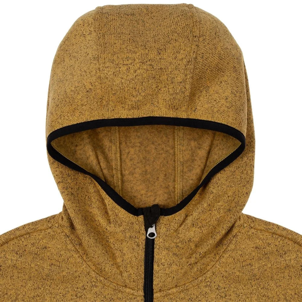 Жилет с капюшоном унисекс Gotland, горчичный - фото 3