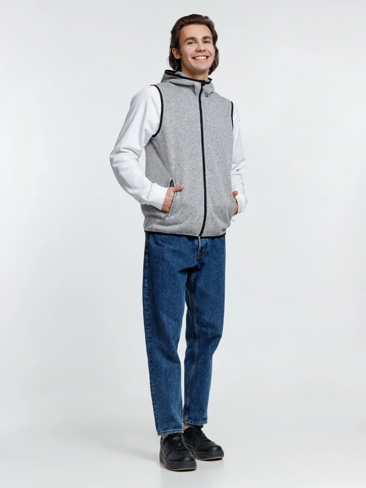 Жилет с капюшоном унисекс Gotland, серый - фото 10